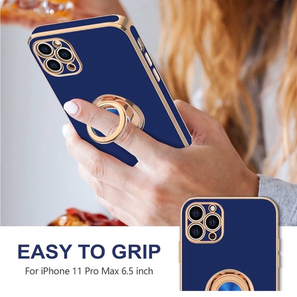 For iPhone 11 Pro Phone Case Heavy Duty Shockproof Cover Blue And Glass Screen - Picture 2 of 10